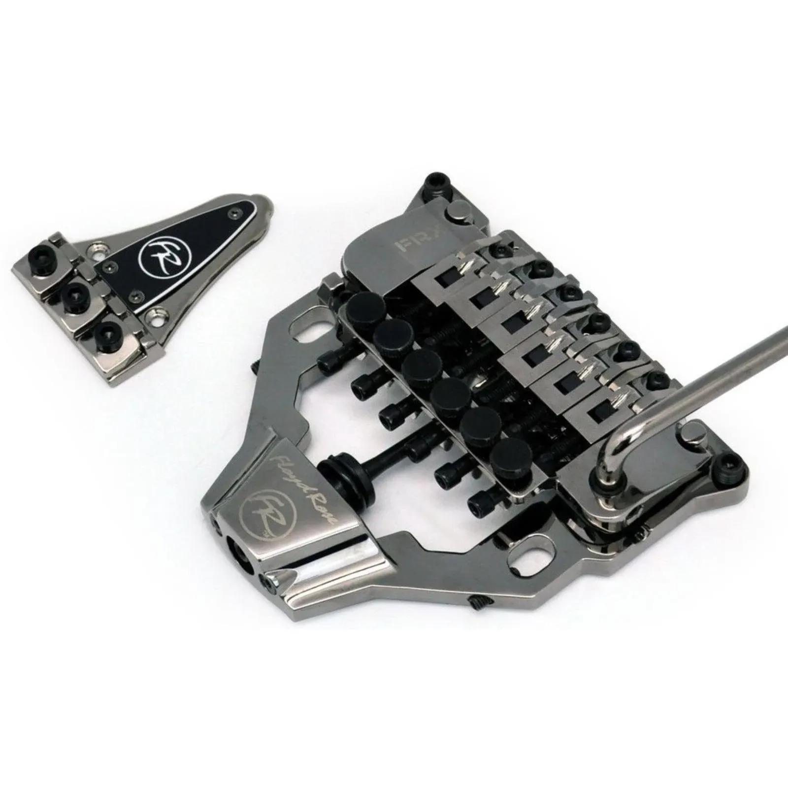 Floyd Rose FRX Top Mount Tremolo Kit Black Nickel with locking nut FRTX05000