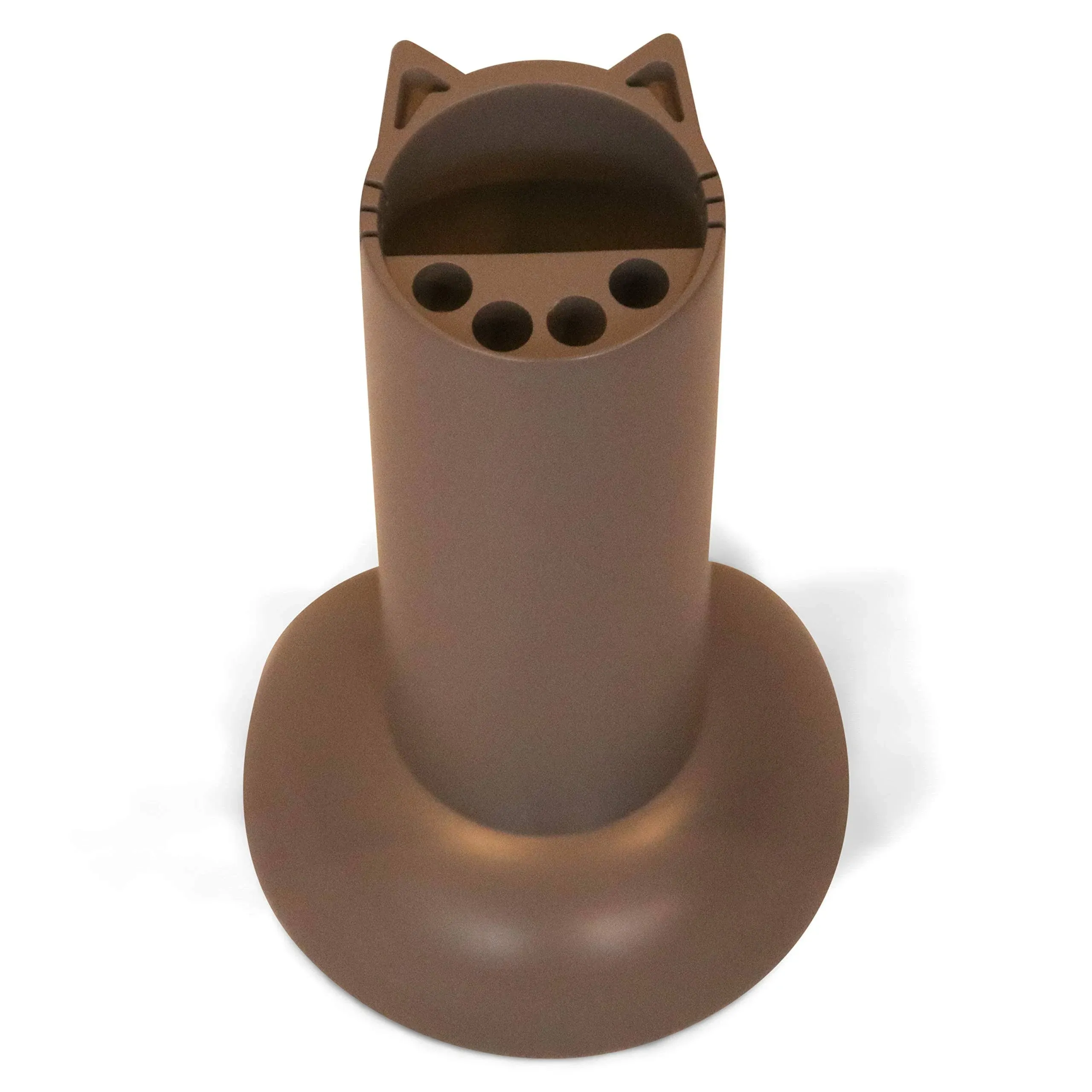 Feline Ruff Cat Teaser Wand Holder. Keep Cats Safe with This Unique Cat Toy Storage Solution. Organize Feather Cat Wand Toys. Patent Pending (Gray)