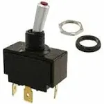 Carling Technologies Toggle Switch, Number of Connections: 3, Switch Function: On/Off, 20A @ 12V AC Contact Rating