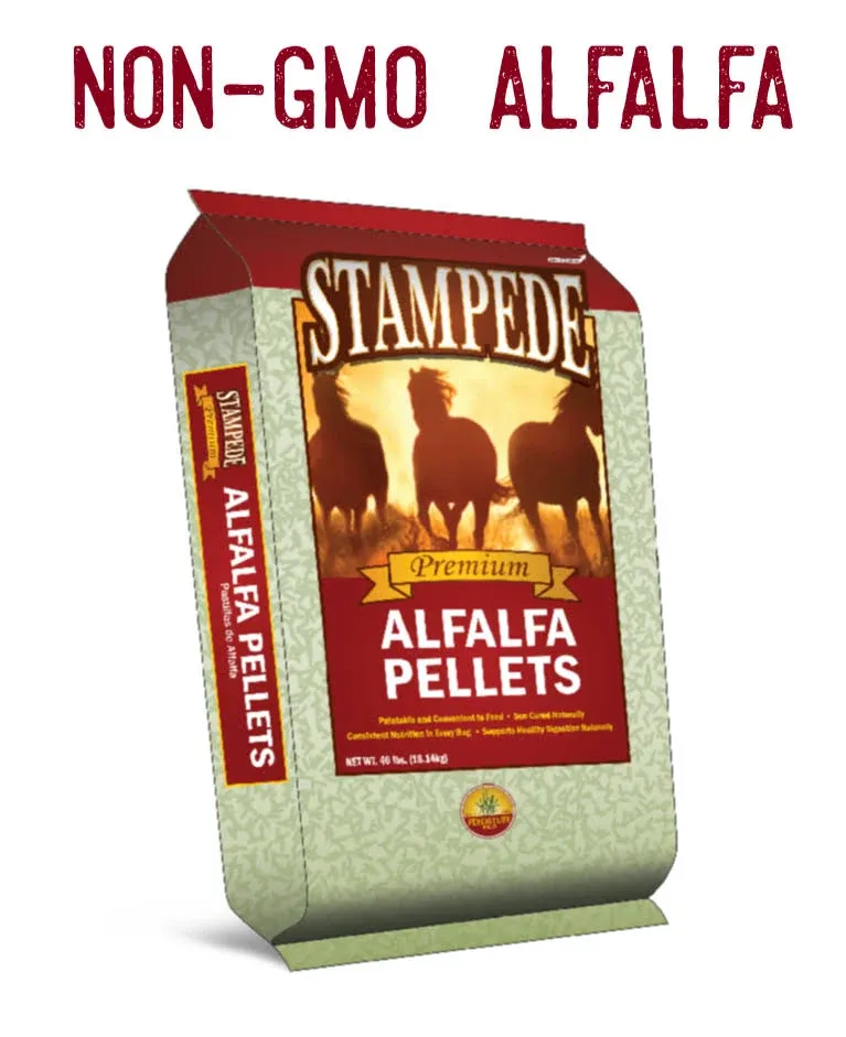 Stampede Alfalfa Pellets, Non-GMO, Perfect for Rabbits, Goats, Equine, and More ...