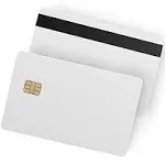 100 pack - SLE4442 Chip Cards with Hi-Co Magnetic Stripe PVC - SLE 4442