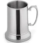 Maxam Stainless Steel Tankard Style Beer Mug, 20 Ounce