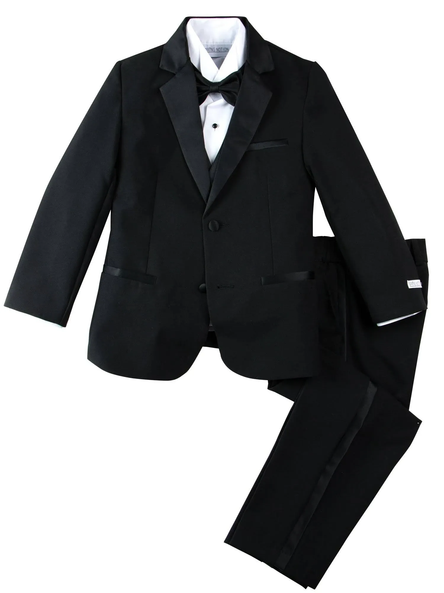 Spring Notion Big Boys' Modern Fit Tuxedo, No Tail