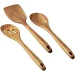 Anolon 3-Piece Teak Wood Cooking Utensil Set