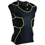 CHAMPRO Men's Bull Rush Football Compression Shirt with Integrated Cushion System