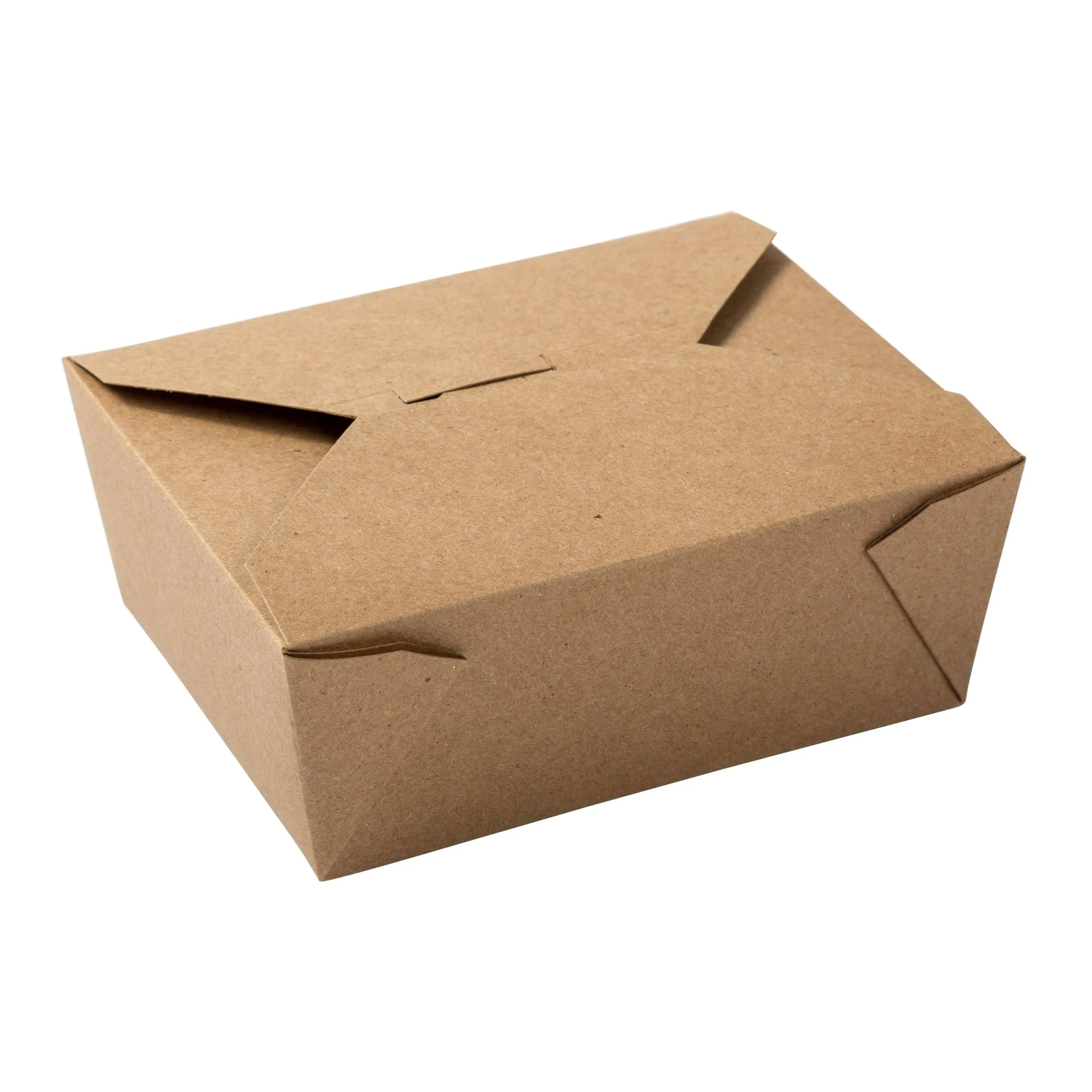 Royal #8 Kraft Folded Takeout Box, 6 inch x 4-3/4 inch x 2.5 inch, 300 ct