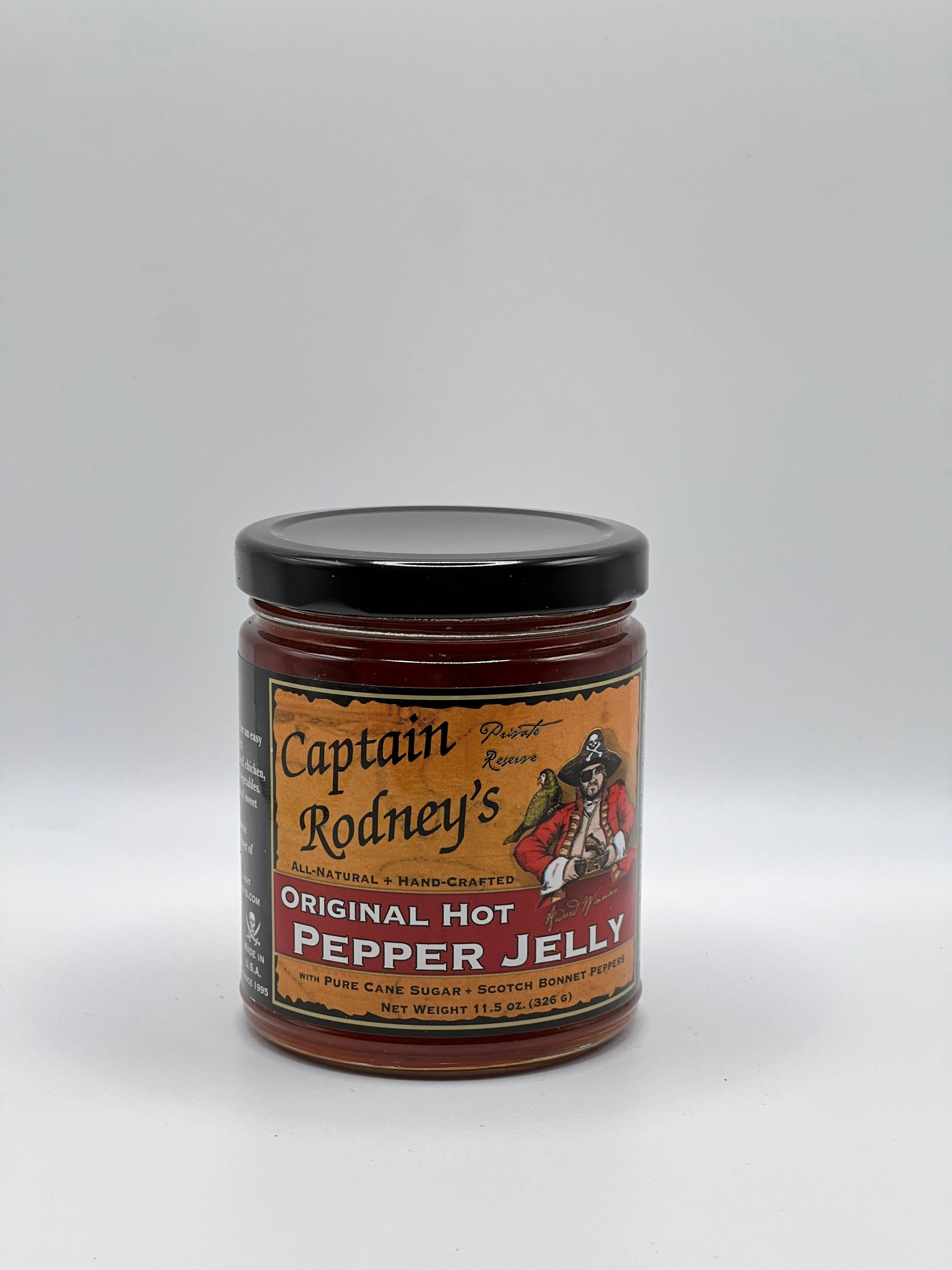 Captain Rodney's Private Reserve Jelly, Hot Pepper, 11.5 Ounce