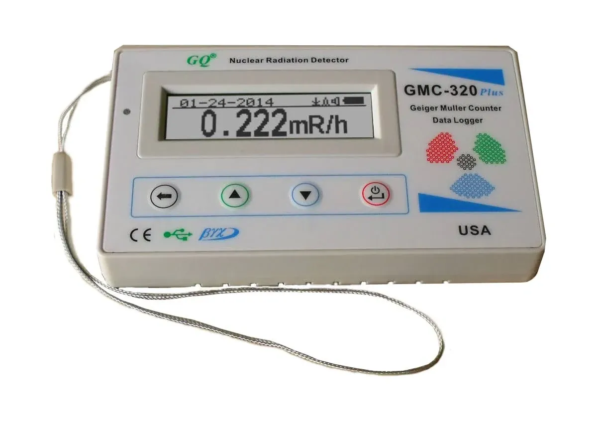 Gq Gmc-300e Plus Nuclear Radiation Detector Geiger Counter, Size: 5x2.5x1.25