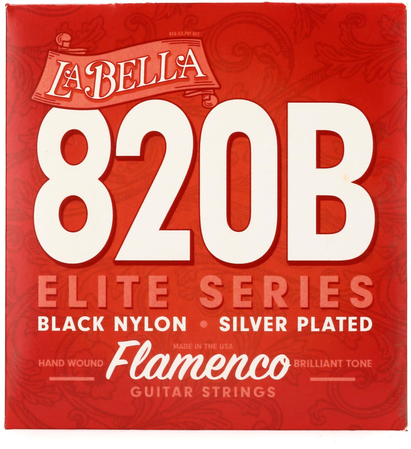 La Bella 820B Elite - Flamenco, Black Nylon