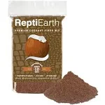 ReptiEarth Fine Coconut Fiber Substrate, Fluffy Small-Strand Reptile Substrate and Snake Bedding for Bioactive Terrarium Tanks, Organic Coco Fiber