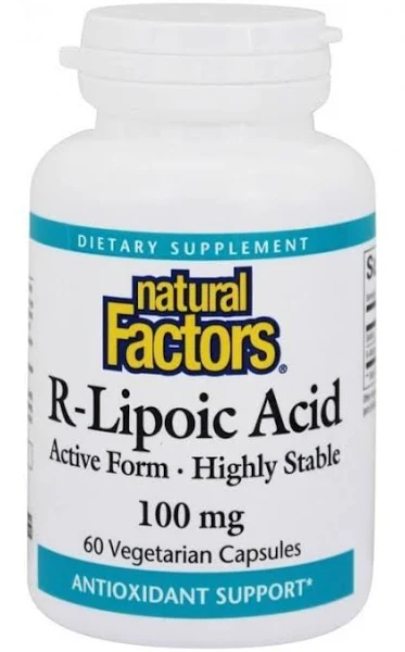 Natural Factors R-Alpha-Lipoic-Acid 100mg 60 capsules