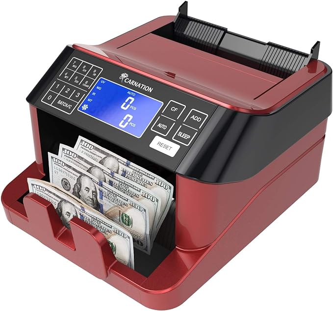 Carnation USA Cash Counter with Counterfeit Bill Detection - UV, Infrared ...