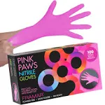 Framar Pink Gloves Disposable Latex Free XL – Pink Nitrile Gloves XL, Nitrile Disposable Gloves XL, Tattoo Gloves XL Gloves Disposable Latex Free, XL