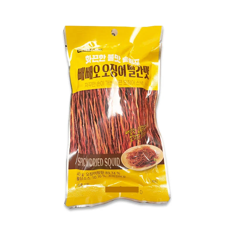 GASHINA Story Korean Dried Squid Snack Spicy Seasoned Buldak Flavor, Sliced Thin ...