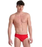 Arena Men's Icons Solid Brief Swimsuit - Navy | Elastane/Polyamide - Swimoutlet.com