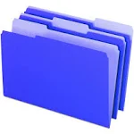 Pendaflex Interior File Folders, 1/3-Cut Tabs, Legal size, Violet, 100/Box (435013VIO)