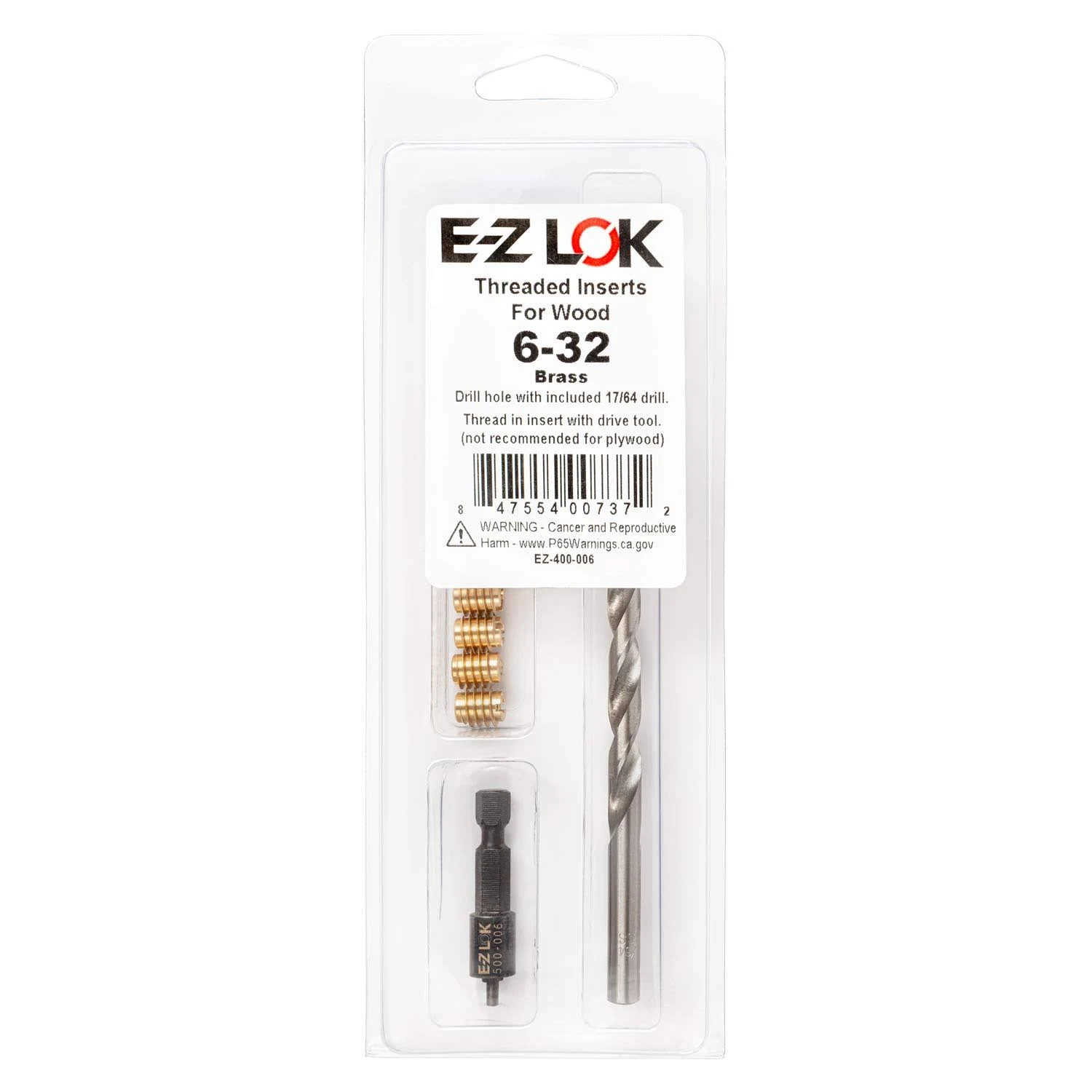 E-Z Lok Thread Repair Kit Threaded Insert EZ-400-006