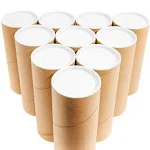 Juvale 10-Pack Mailing Tubes with Caps