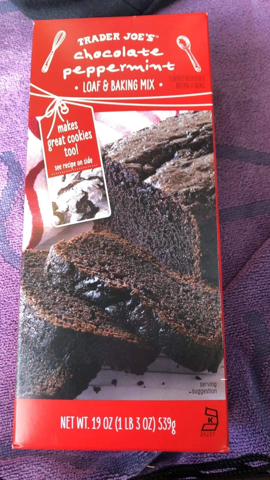 TJ's Trader Joe's Chocolate Peppermint Loaf Mix