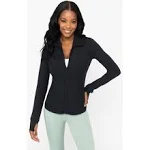 Yogalicious Womens Ultra Soft Lightweight Full Zip Yoga Jacket with Pockets