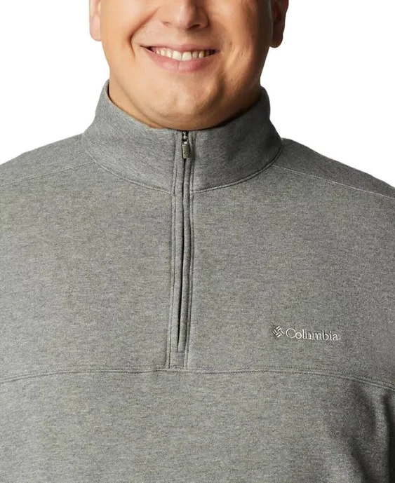 "Columbia Men's Hart Mountain™ II Half Zip, Charcoal Heather - 1411626030"