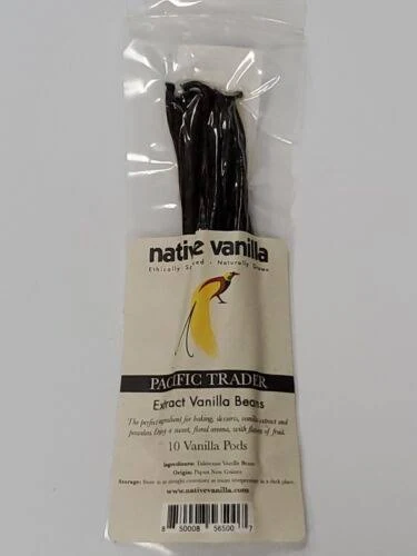 Native Vanilla Grade B Tahitian Vanilla Beans – 10 Total Premium Extract Whol...