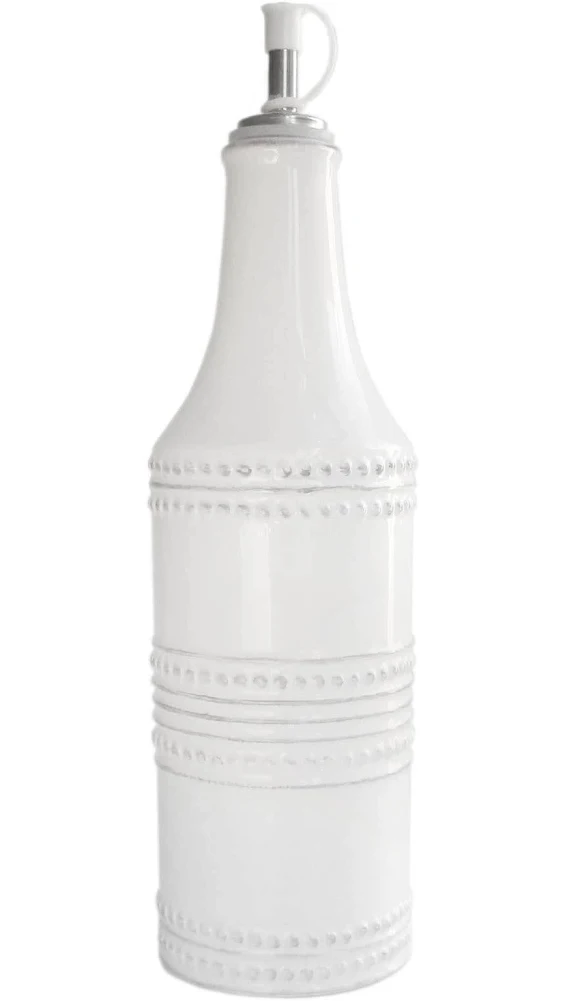 American Atelier Bianca Dotted Oil Bottle, White