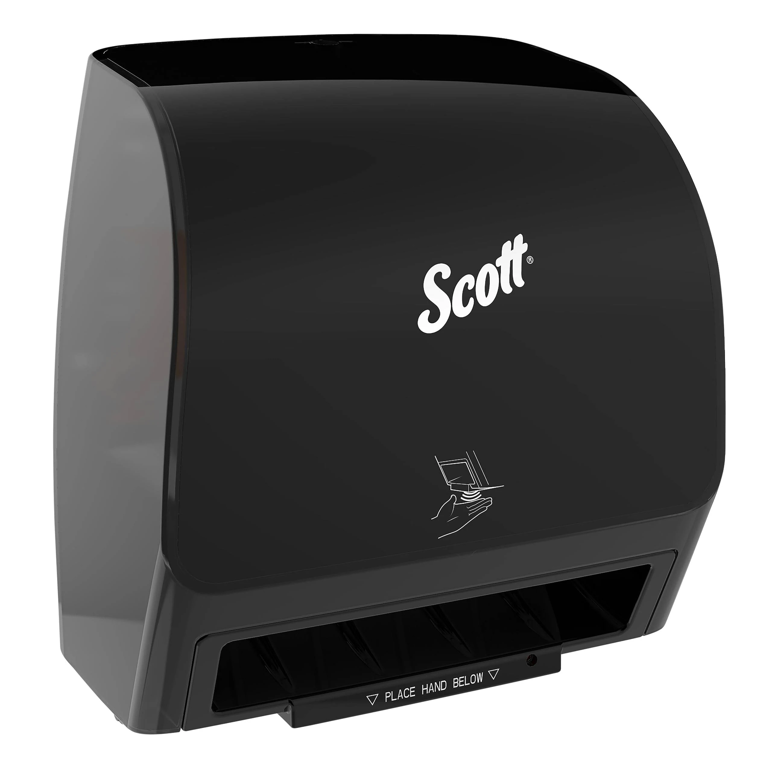 Scott® Slimroll 47196 White / Black Wall Mount Automatic Paper Towel Dispenser