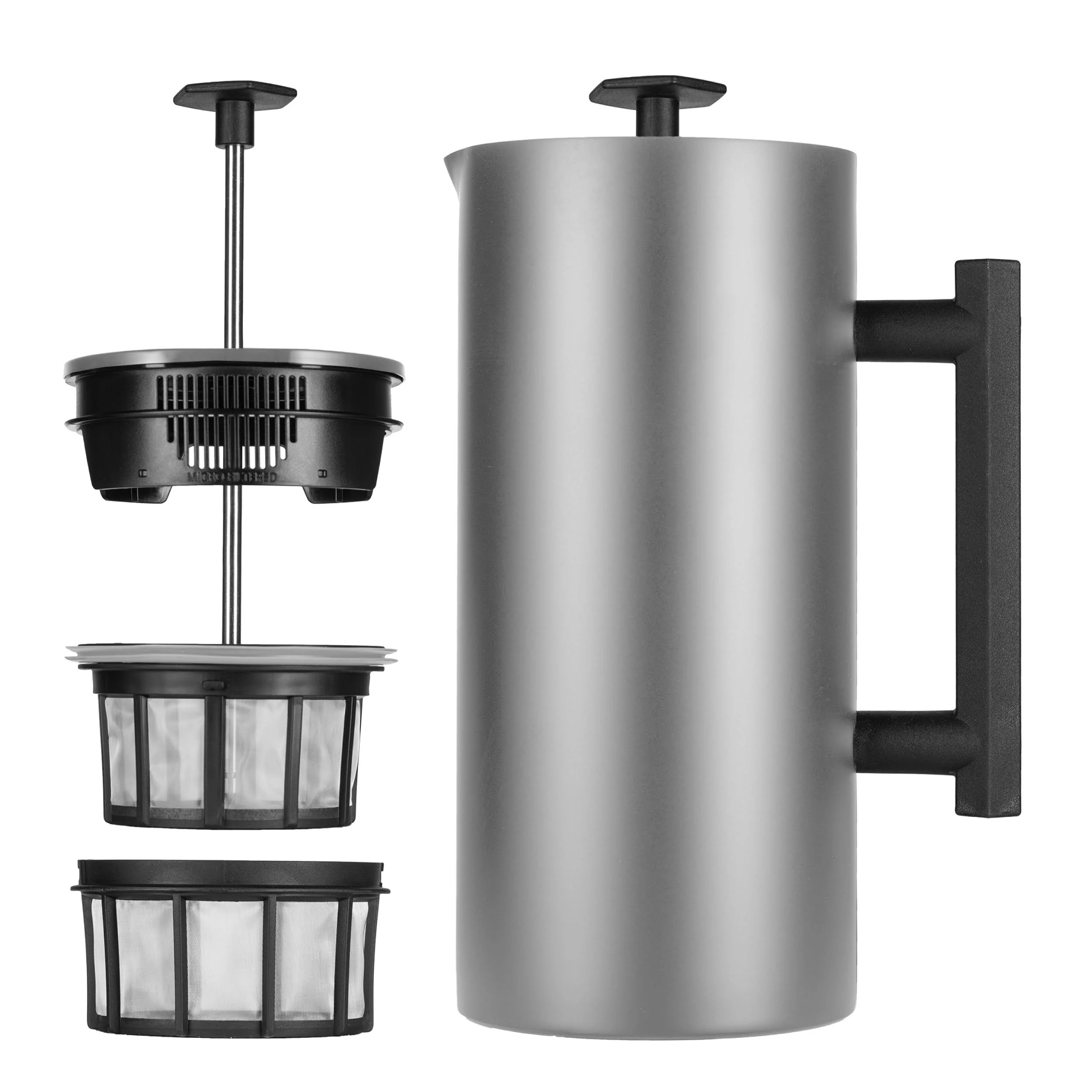 Espro P6 - Stainless Steel, Double Wall Insulation, Double Coffee Micro-Filter, 32 oz., (EXCLUSIVE: Free Coffee Stir Paddle)