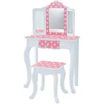 Teamson Kids Polka Dot Gisele Play Vanity Set