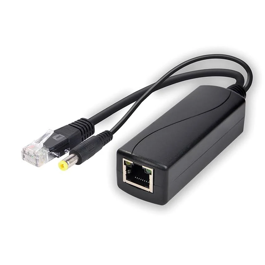 Ubibot POE Splitter for GS1-AETH device, DC 12V Output, IEEE 802.3af Compliant, for Non-PoE IP Camera, AP, Router Voip Phone