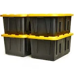 Homz Durabilt 27 Gallon Heavy Duty Storage Tote