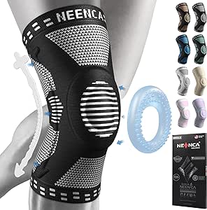 NEENCA Professional Knee Brace for Pain Relief, Medical Knee Support with Patella Pad & Side Stabilizers, Compression Knee Sleeve for Meniscus Tear, ACL, Joint Pain, Runner, Workout - FSA/HSA Eligible