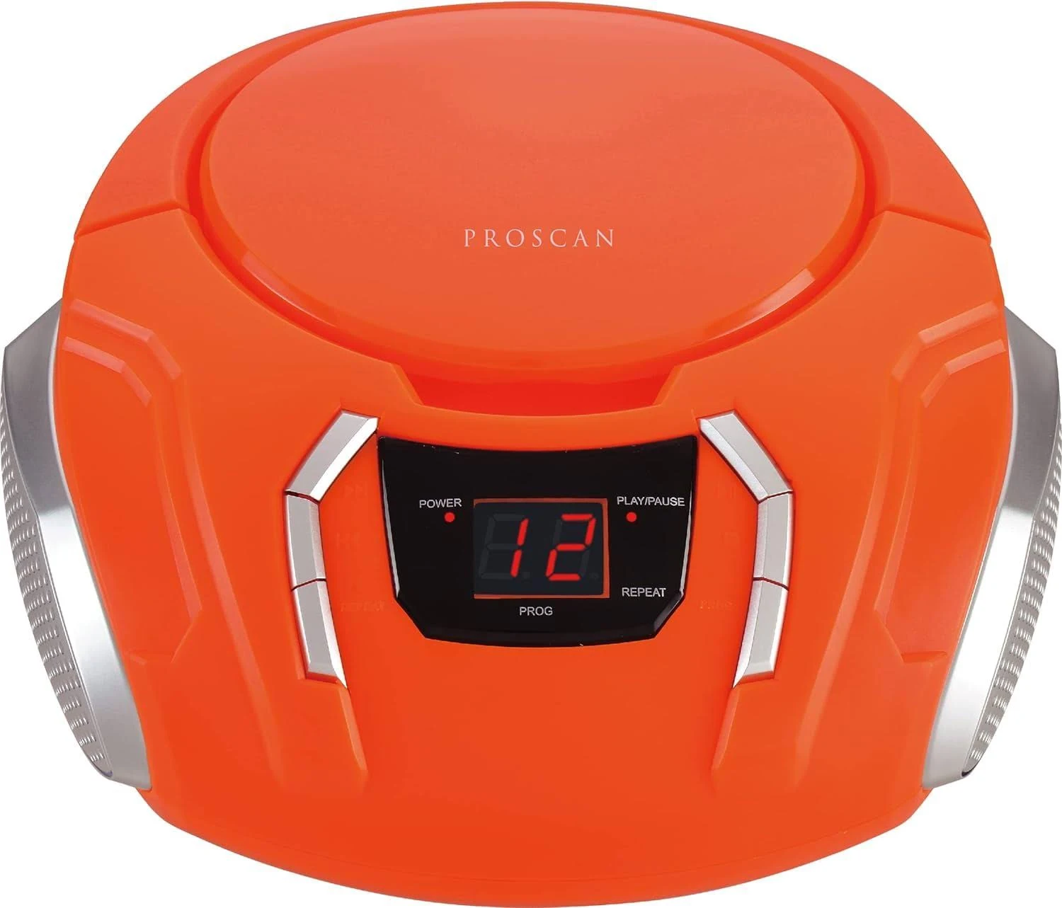 Proscan Portable CD Radio Boombox, Orange, PRCD261