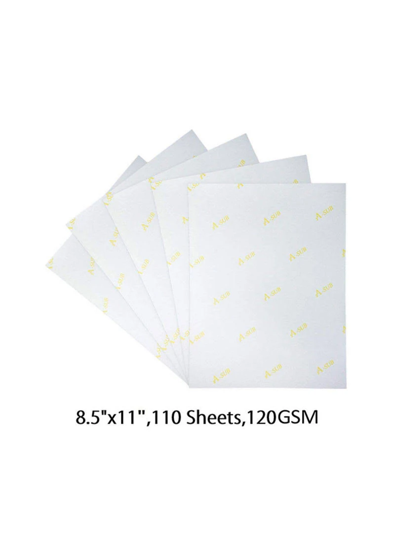 "A-Sub 8.5'' x 11'' Sublimation Paper 120gsm, 110 sheets"