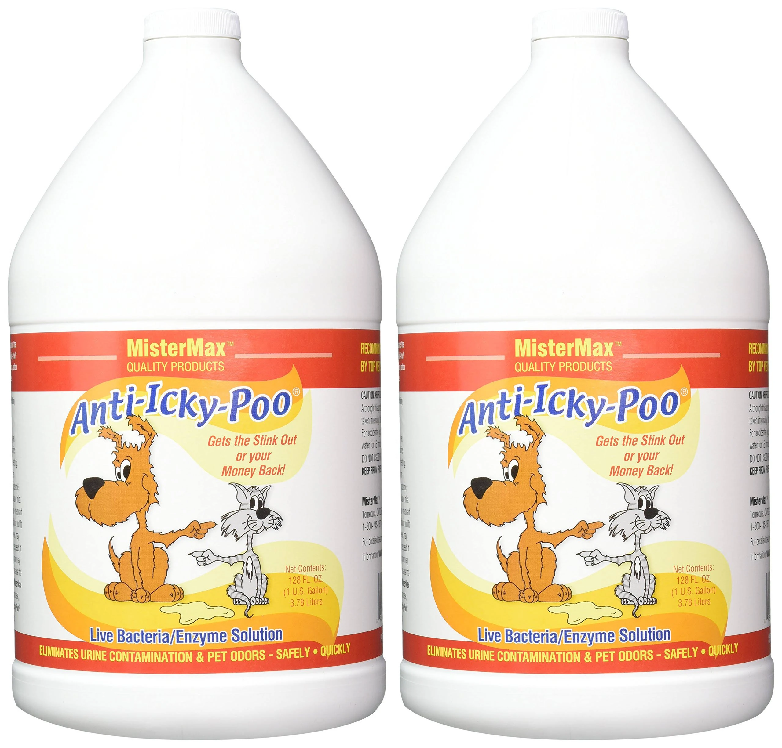 Mister Max Anti Icky Poo Odor Removal 2 Gallon Set