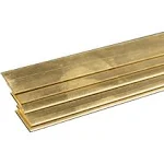 K & S Precision Metals 9721 Brass Strip, 0.032" Thickness x 1/2" Width x 36" Length, 5 pcs, Made in USA