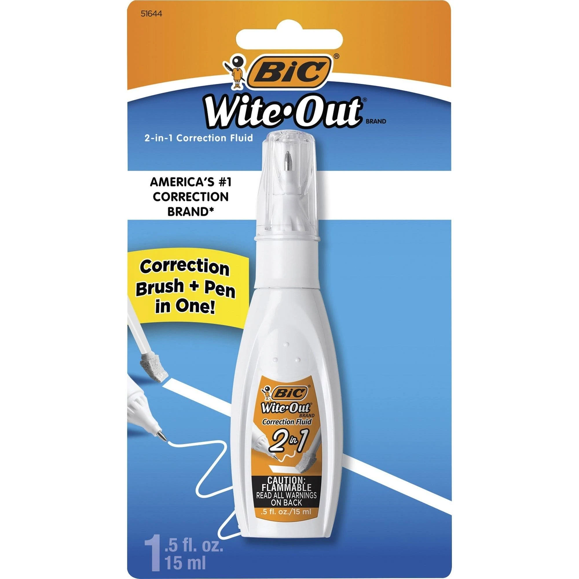 BIC Wite-Out 2-in-1 Correction Fluid