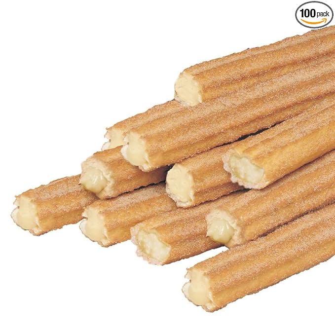 J and J Snack Tio Pepes Bavarian Creme Churro, 1.7 Ounce -- 100 per case.