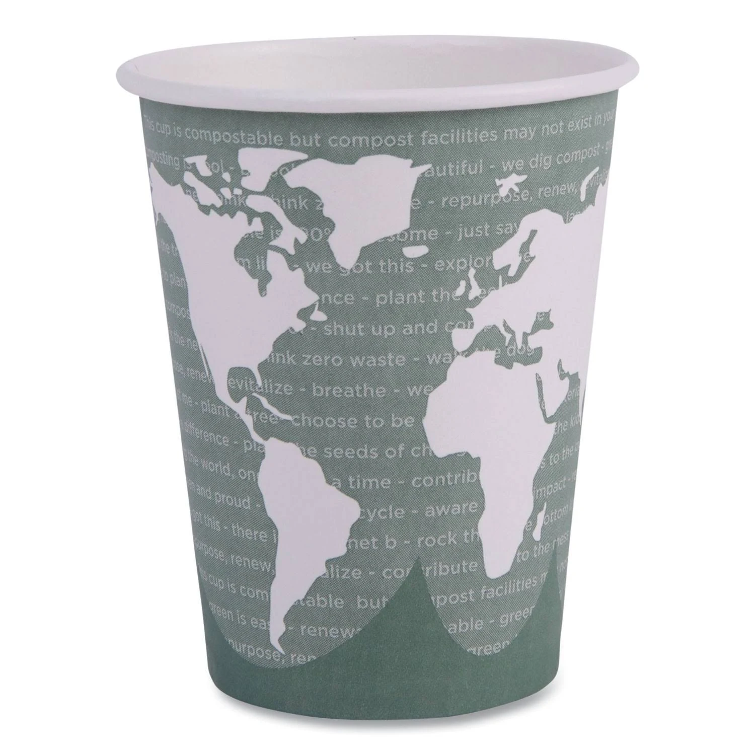 Eco Products World Art Renewable Compostable Hot Cups