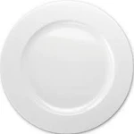 Occasions Finest Plastic Tableware Occasions 120 Pcs Chargers Pack Wedding Party 12'' Disposable Plastic Charger Plates/Chargers (Plain White)