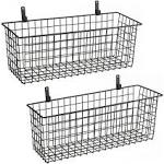 KINLINK Extra Large Wire Baskets, Wire Storage Baskets Durable Wire Baskets for