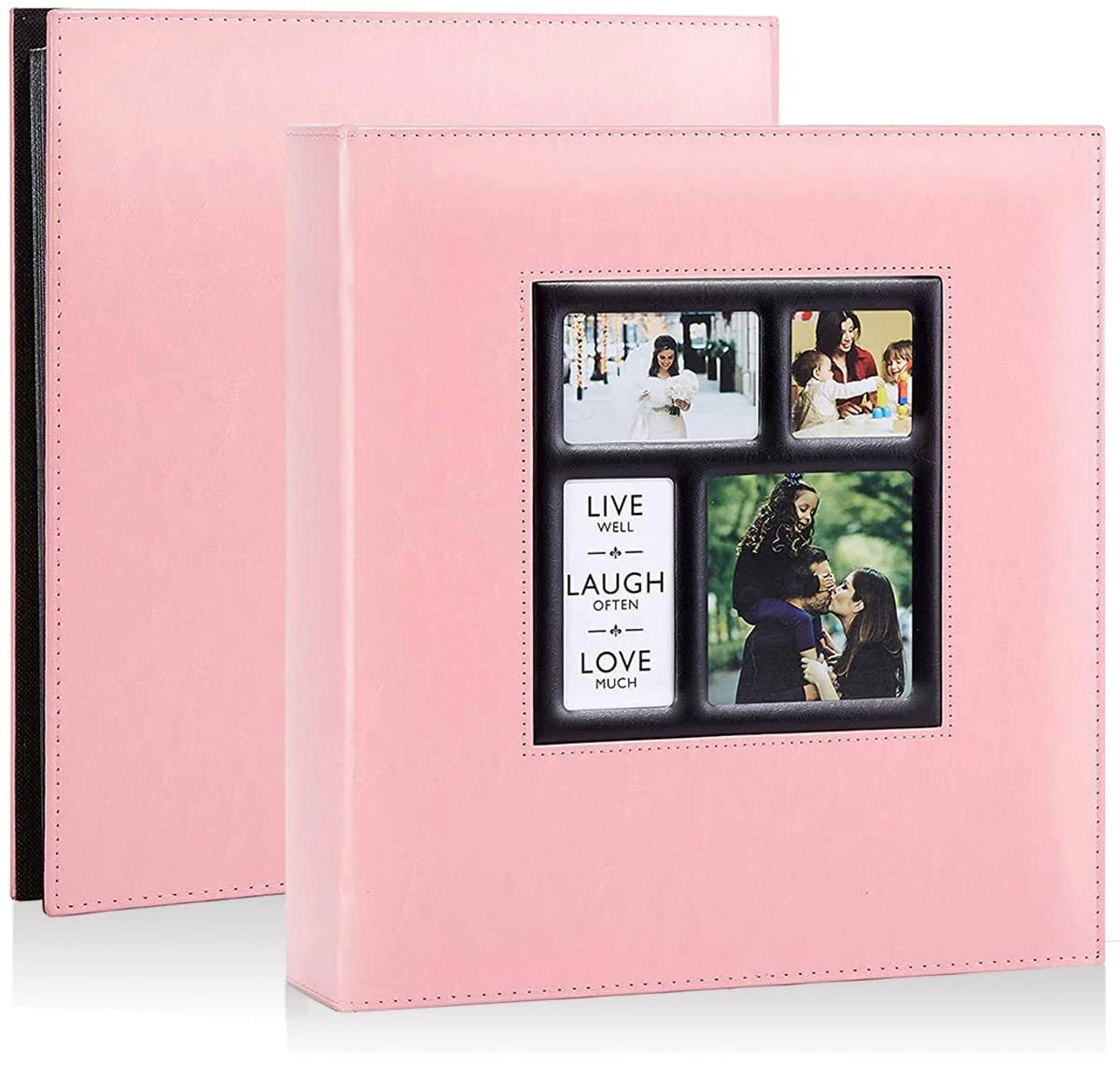 Photo Album 4x6 600 Photos Large Capacity Wedding Family Leather Cover Pictur...