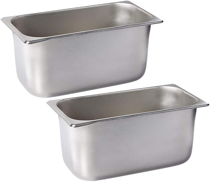 Winco 1/3 Size Pan 6" (NSF) (Set of 2)