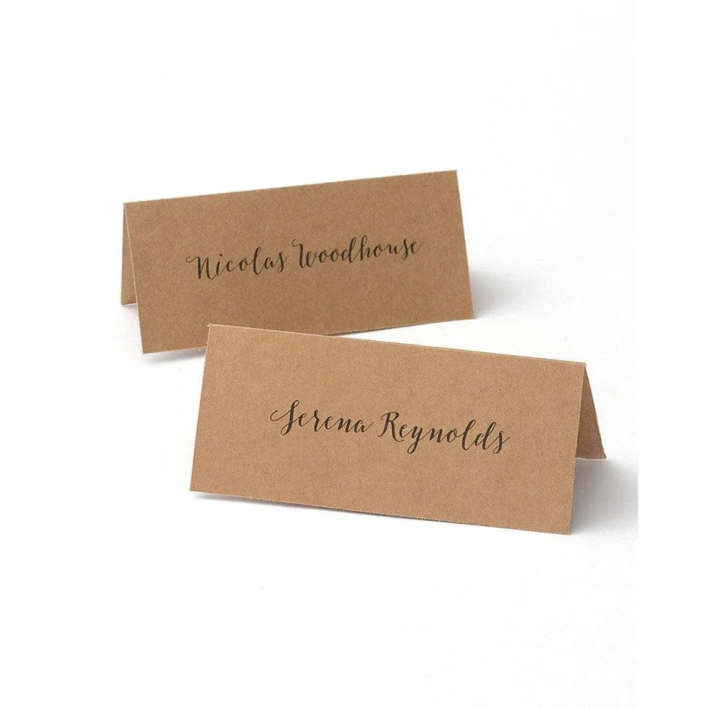 Kraft Printable Place Cards