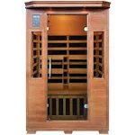 Majestic 2-Person Hemlock Premium Infrared Sauna w/ 6 Carbon Heaters