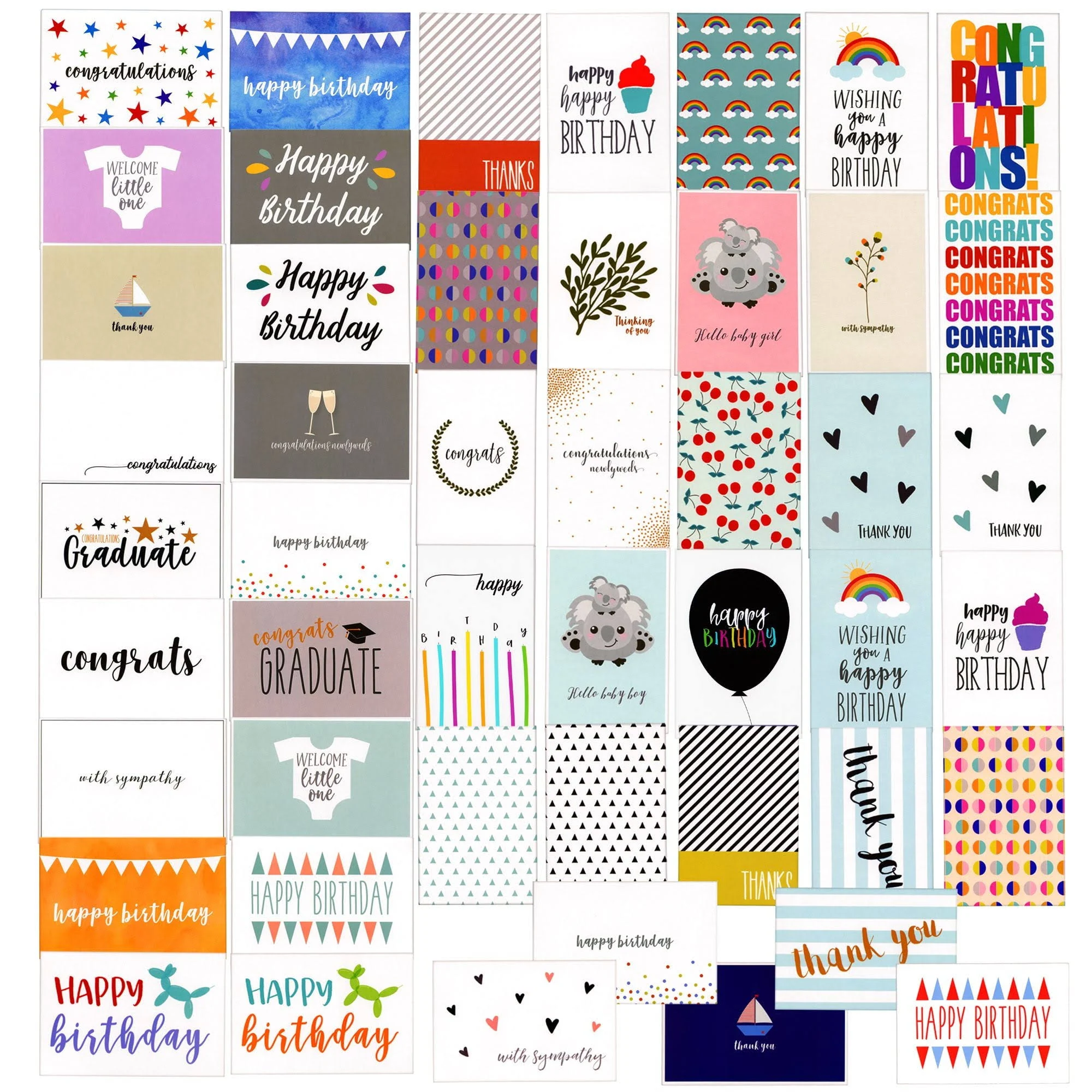 48 Pack Assorted All Occasion Greeting Cards