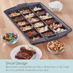  Professional Slice Solutions Brownie Pan, 9-Inch-by-13-I<wbr/>nch - , Dark Gray 