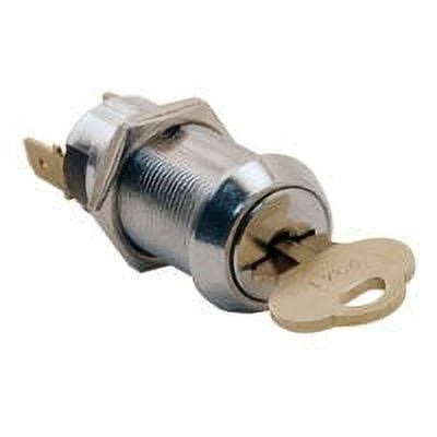 Momentary Switch Lock, Keyed Alike, Key Removable in Off Position, with 2 Keys & Nut