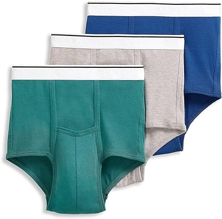 Jockey Men&#039;s Underwear Pouch Briefs 3 Pack White Size 2XL